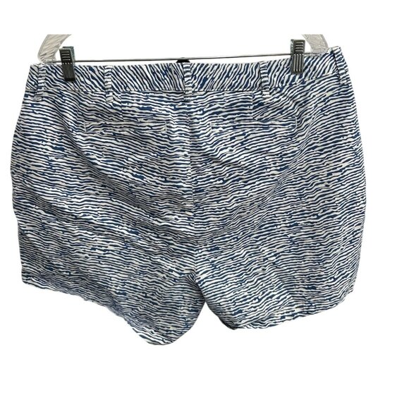 Essentials Womens Blue White Striped Cotton Blend Shorts Size 16W - Picture 2 of 10